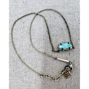 Kendra Scott Elisa Iridescent Opal Stone Pendant Necklace